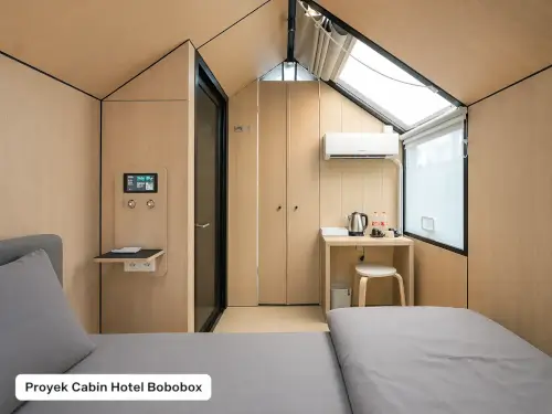 Pembangunan Cabin Hotel Bobobox
