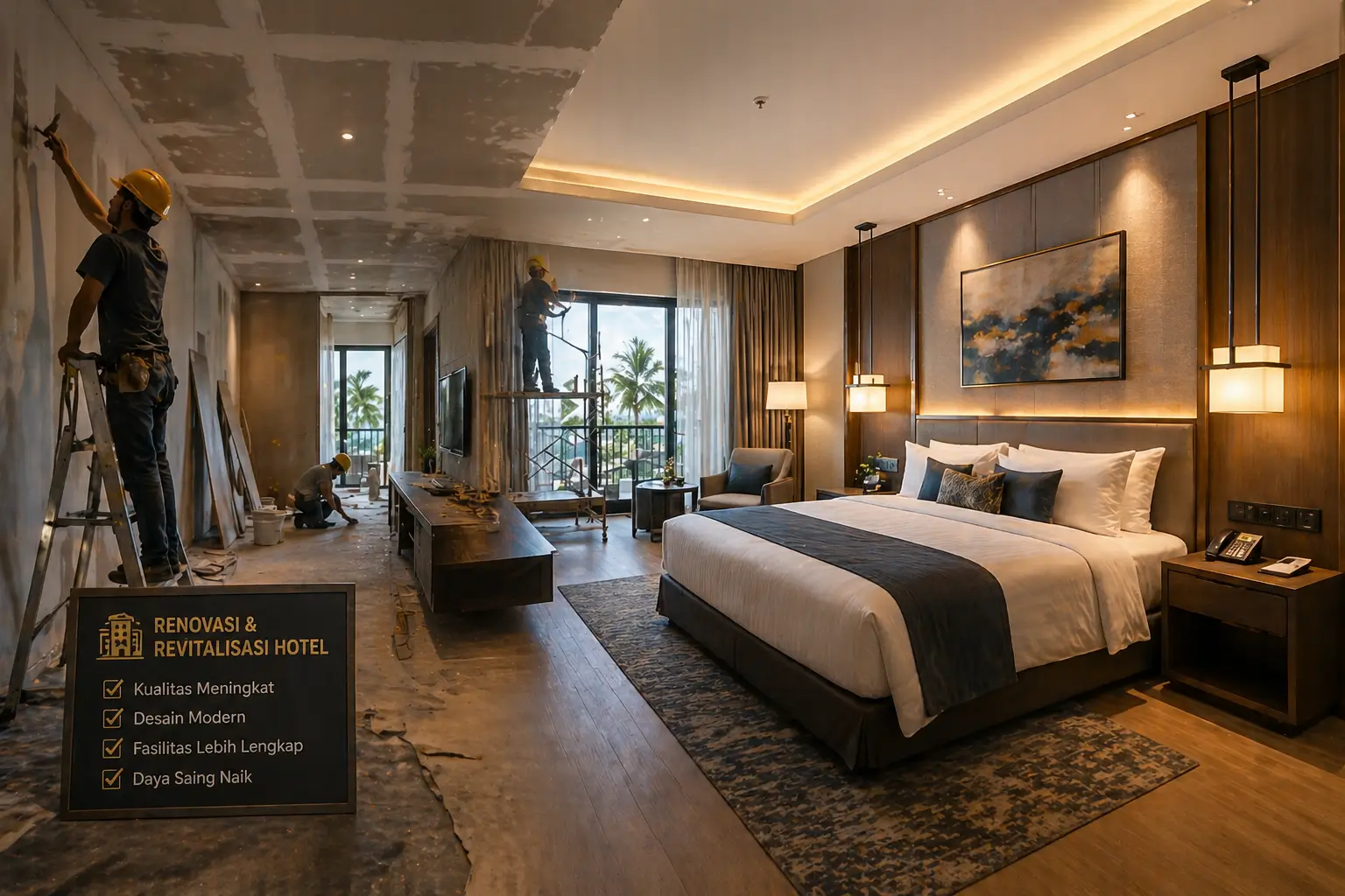 Renovasi hotel modern