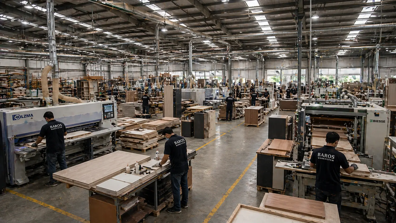 Pabrik furniture custom dan mass production untuk proyek skala besar