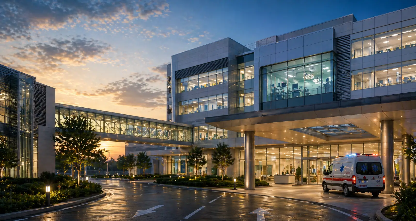 Proyek rumah sakit modern dengan standar konstruksi medis tinggi