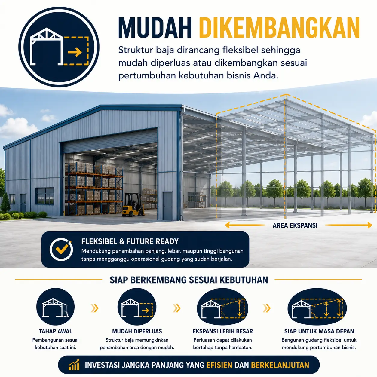 Gudang baja scalable
