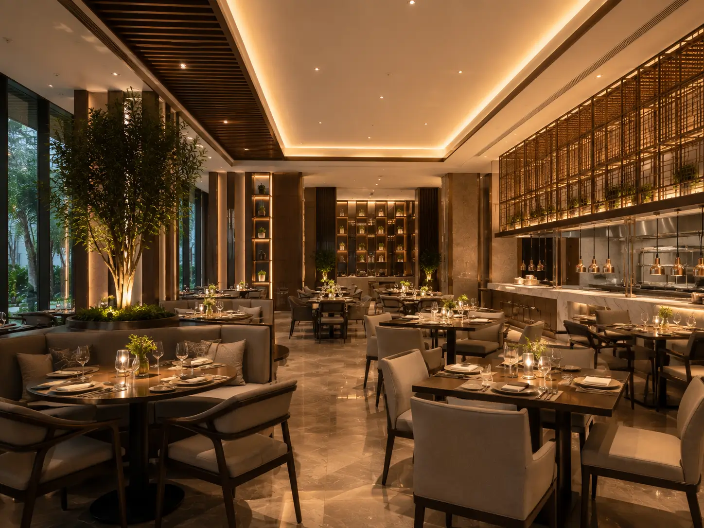 Interior restoran hotel modern