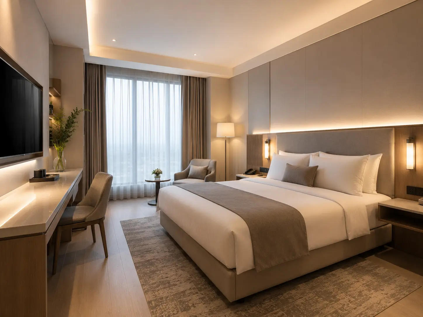 Interior kamar hotel modern