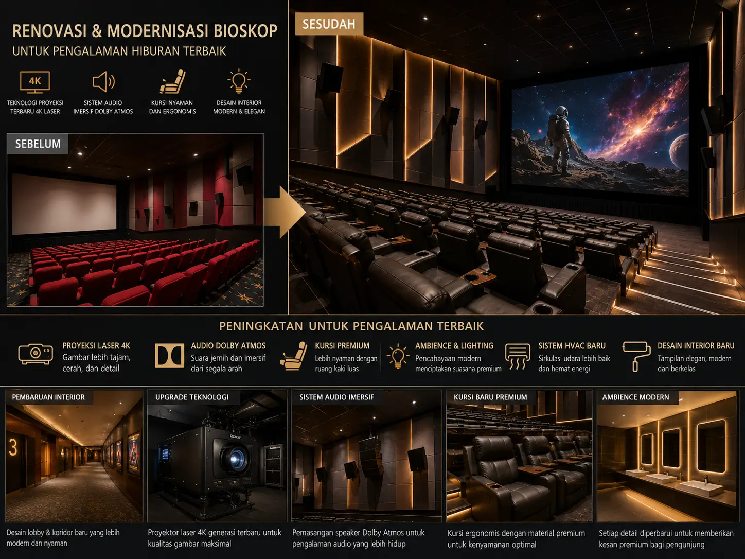 Renovasi gedung bioskop