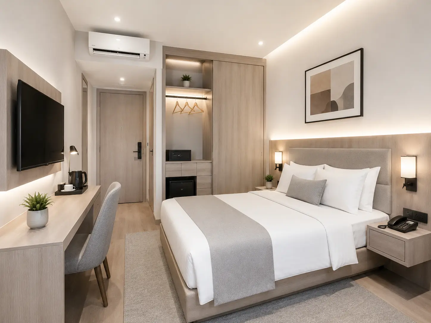 Desain kamar hotel minimalis modern