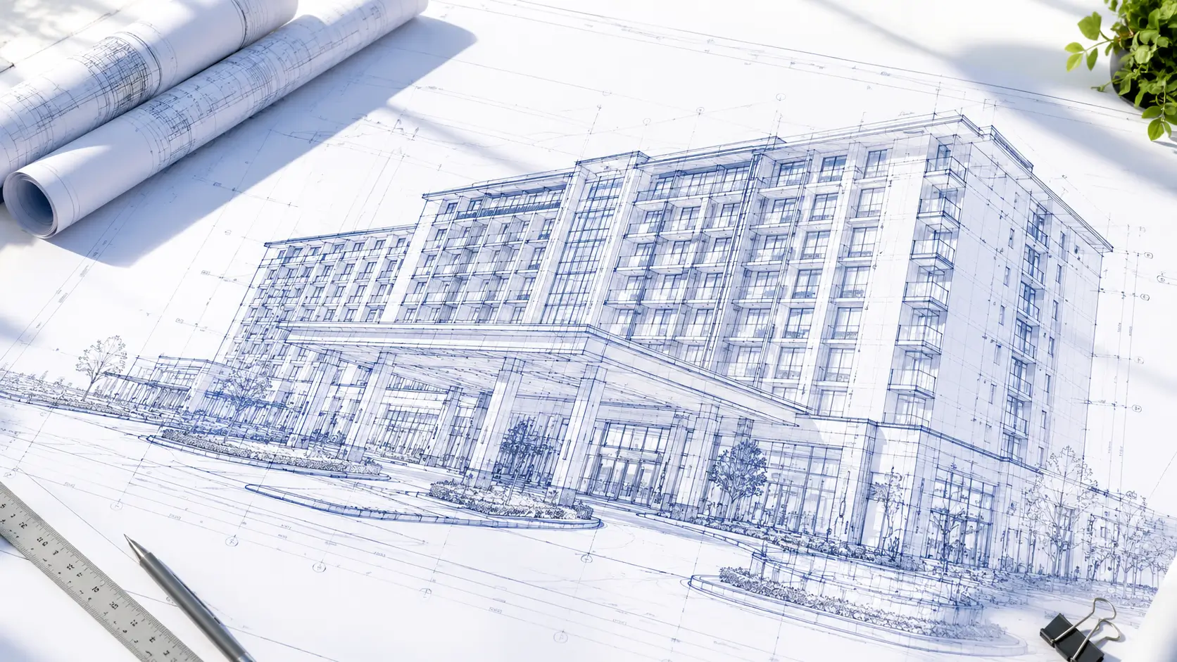 Design build hotel modern di Medan