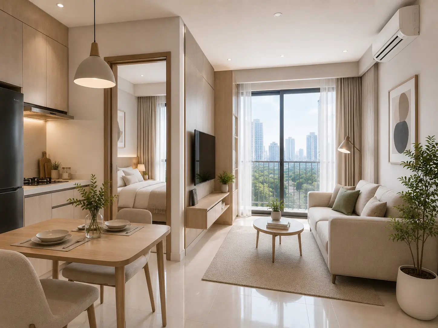 Interior apartemen 1 bedroom