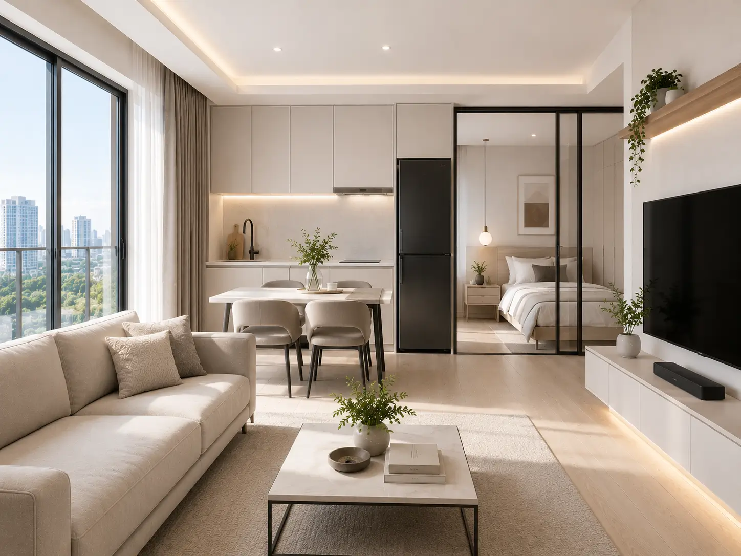 Interior apartemen minimalis modern