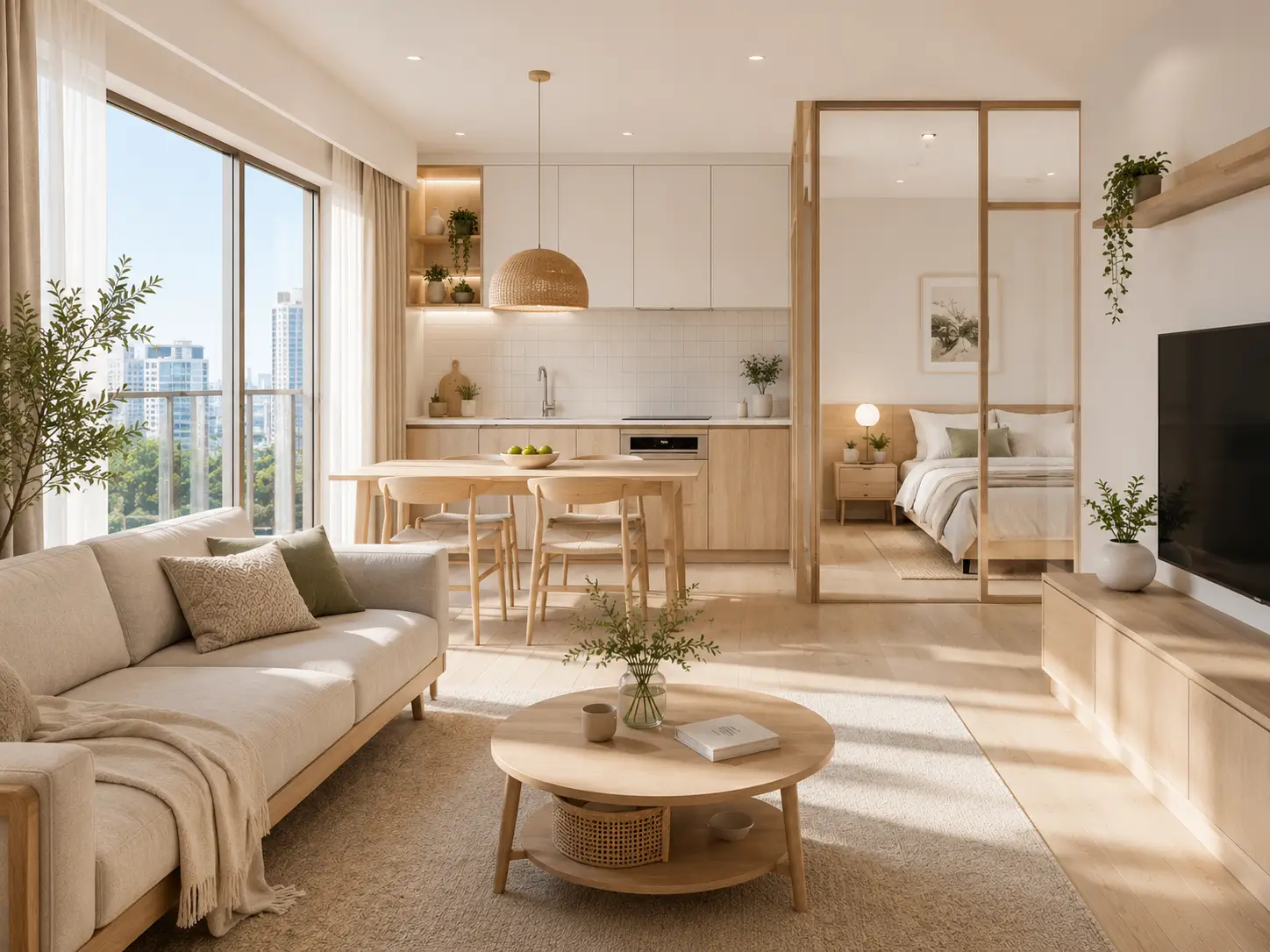 Interior apartemen Scandinavian