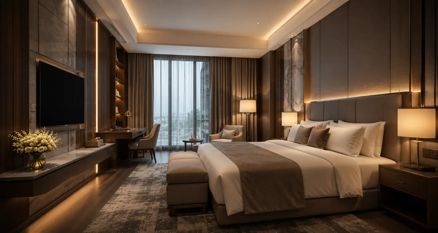 Interior kamar hotel minimalis modern
