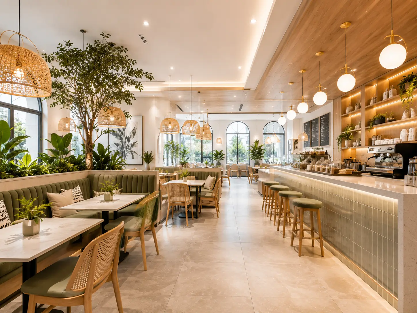 Interior cafe restoran Jakarta
