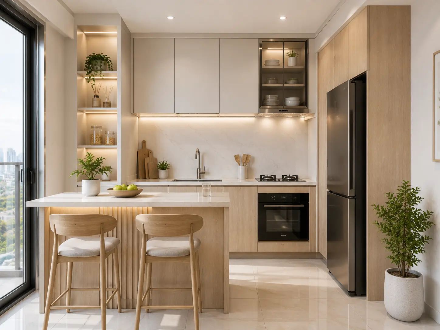 Kitchen set apartemen modern