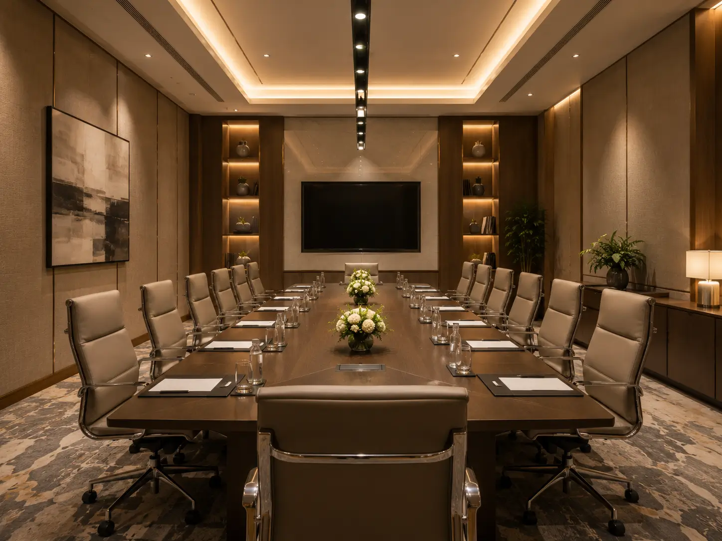 Interior meeting room hotel