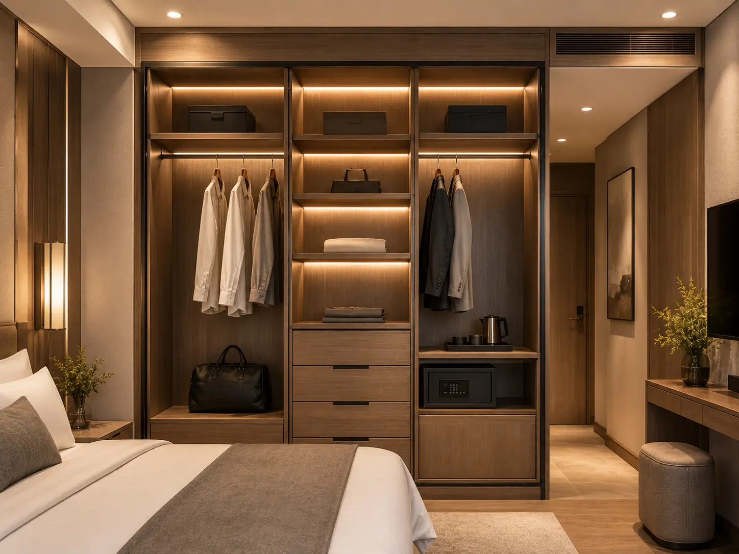 Wardrobe built in hotel