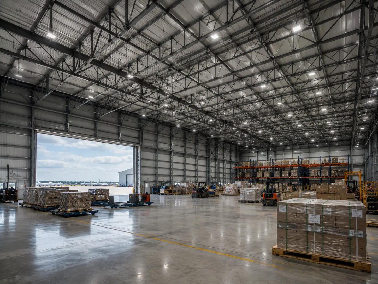 Hanggar Logistik Baja