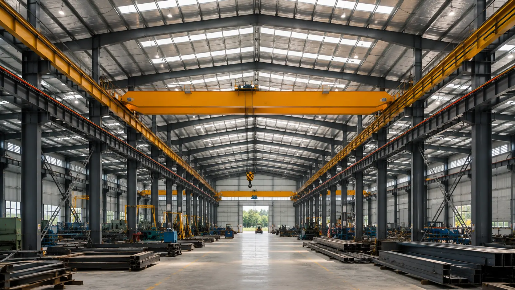 Struktur Baja untuk Bengkel dan Workshop Industri