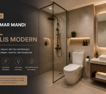 Desain Kamar Mandi Hotel Minimalis Modern
