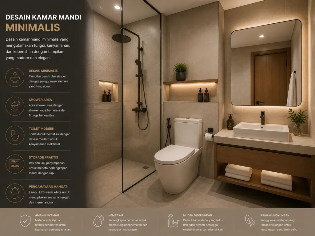 Desain Kamar Mandi Minimalis