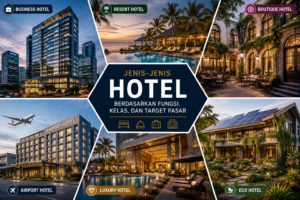 Jenis-Jenis Hotel Berdasarkan Fungsi, Kelas, dan Target Pasar