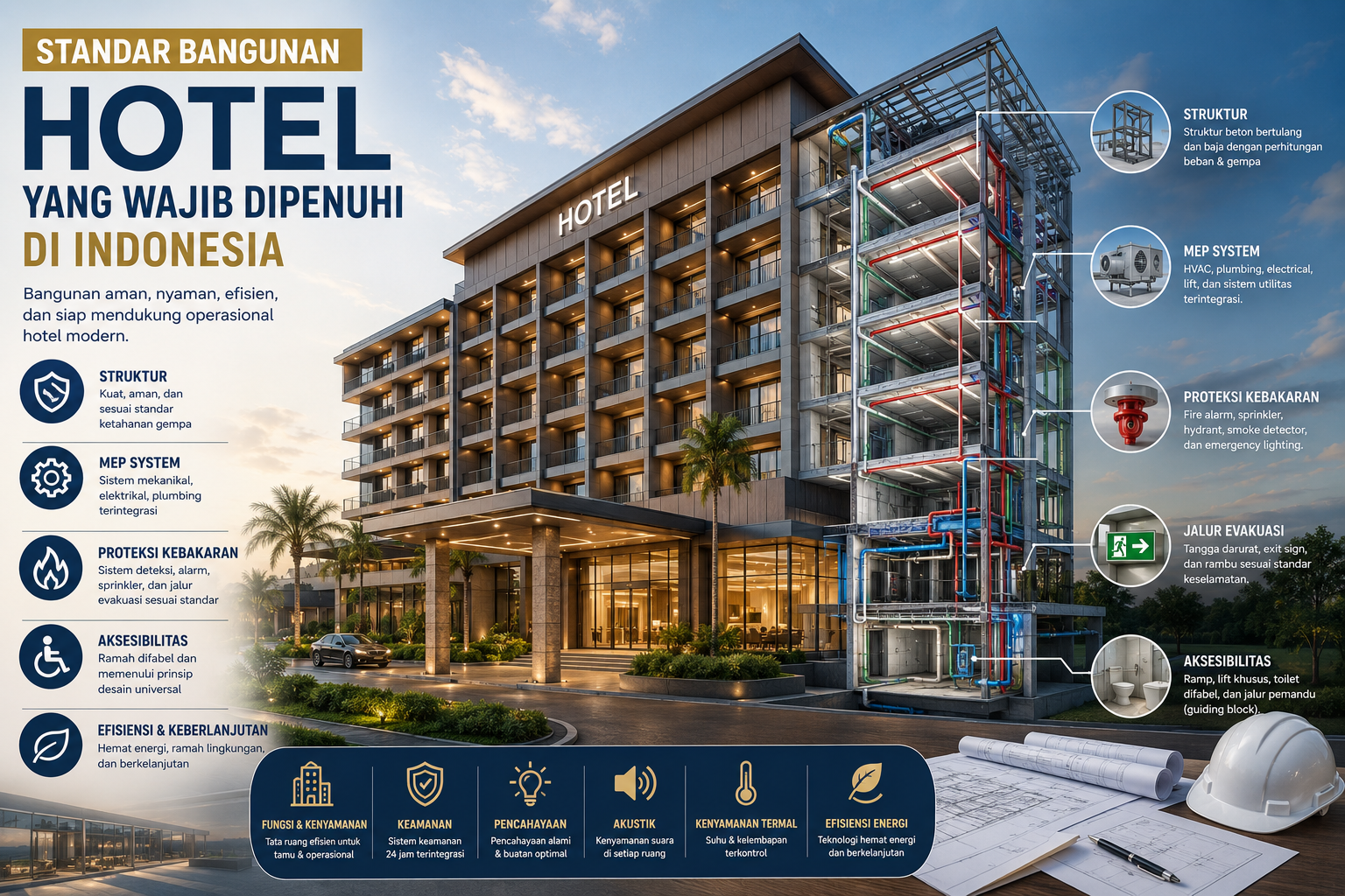 Standar Bangunan Hotel yang Wajib Dipenuhi di Indonesia